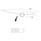 Mesa de cocina en madera y metal Made in Italy, alta calidad - Dotto viadurini