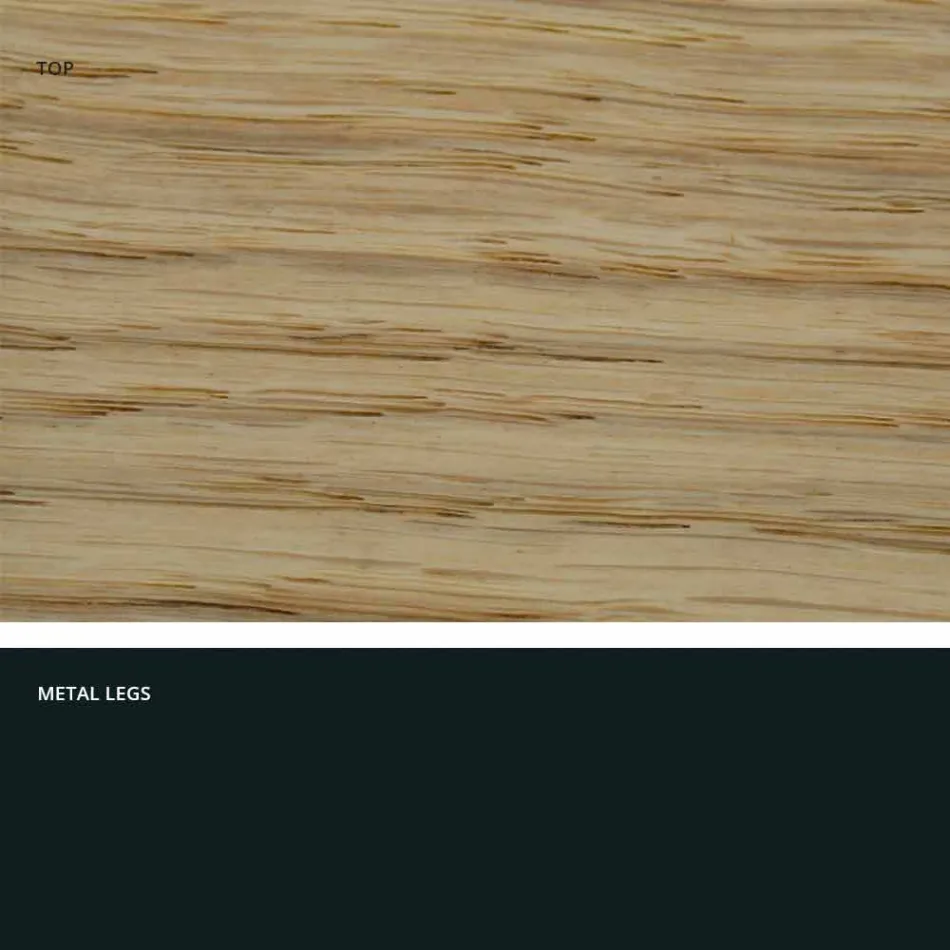 Hecho en Italia mesa de cocina de madera maciza de diseño, Dionigi viadurini