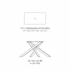 Hecho en Italia mesa de cocina de madera maciza de diseño, Dionigi viadurini