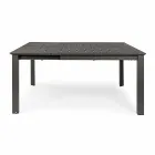 Mesa de exterior extensible hasta 160 cm en aluminio Homemotion - Andries viadurini