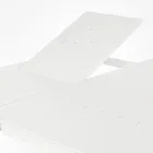 Mesa de exterior extensible hasta 160 cm en aluminio, Homemotion - Andries viadurini