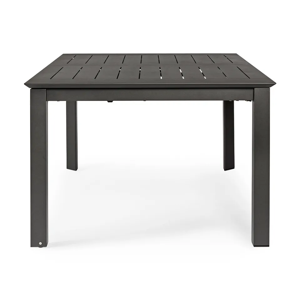 Mesa de exterior extensible hasta 160 cm en aluminio, Homemotion - Andries viadurini