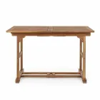 Mesa de exterior extensible hasta 160 cm en madera de acacia - Nube viadurini