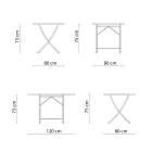 Mesa de exterior de acero galvanizado Made in Italy - Blair viadurini