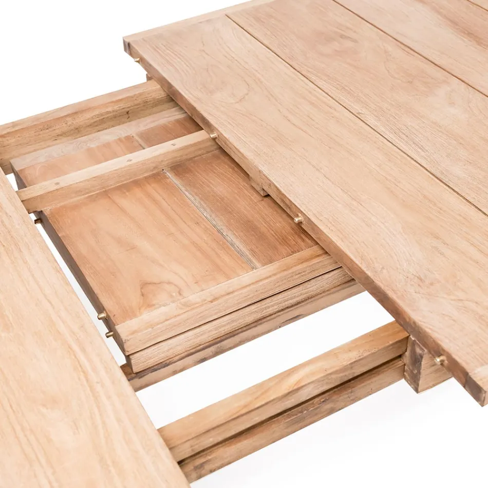 Mesa de Exterior en Madera de Teca Extensible a 270 cm - Marie viadurini