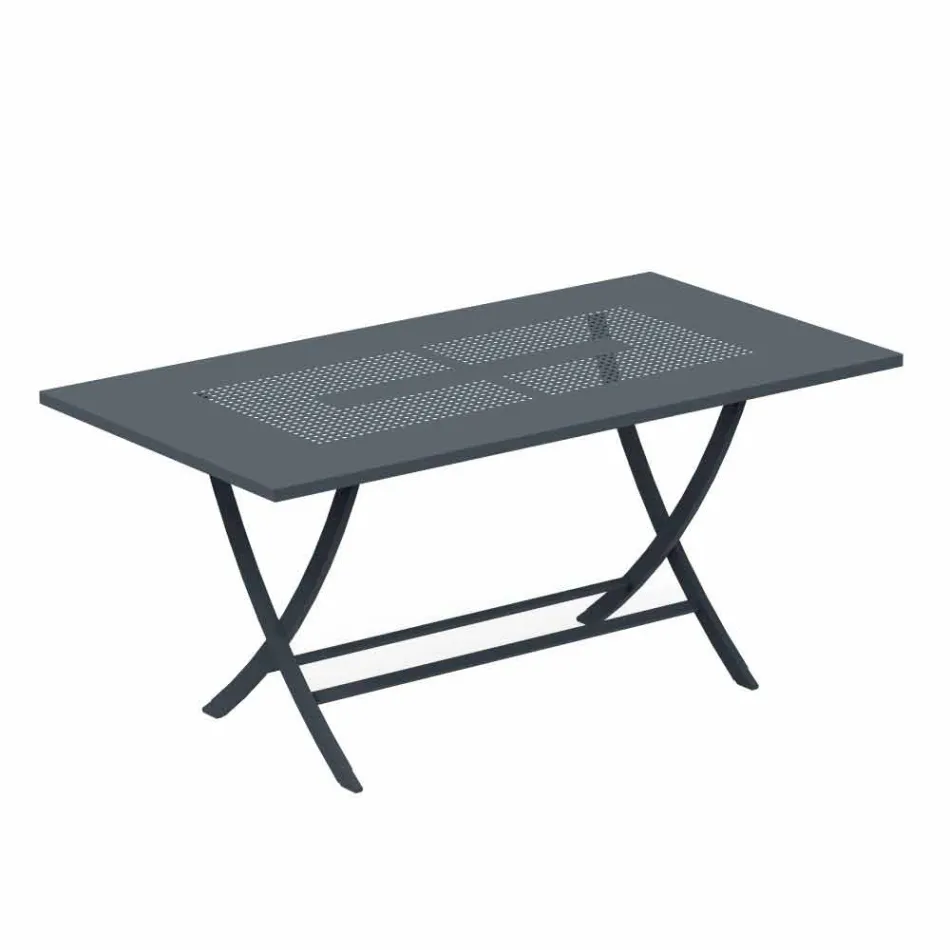 Mesa plegable de exterior en metal pintado moderno Hecho en Italia - Doria viadurini