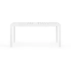 Mesa de Jardín Extensible hasta 240 cm en Aluminio Blanco o Topo - Franz viadurini