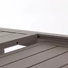 Mesa de Jardín Extensible hasta 240 cm en Aluminio Blanco o Topo - Franz viadurini
