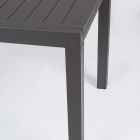 Mesa de Jardín Extensible hasta 240 cm en Aluminio Blanco o Topo - Franz viadurini