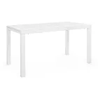 Mesa de Jardín Extensible hasta 240 cm en Aluminio Blanco o Topo - Franz viadurini