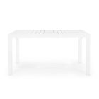 Mesa de Jardín Extensible hasta 240 cm en Aluminio Blanco o Topo - Franz viadurini