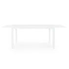 Mesa de Jardín Extensible hasta 240 cm en Aluminio Blanco o Topo - Franz viadurini