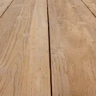 Mesa de jardín con tablero de madera de teca de Homemotion - Cowen Design viadurini