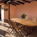 Mesa de Jardín de Diseño Extensible hasta 200 cm Ovalada en Madera - Roxen viadurini