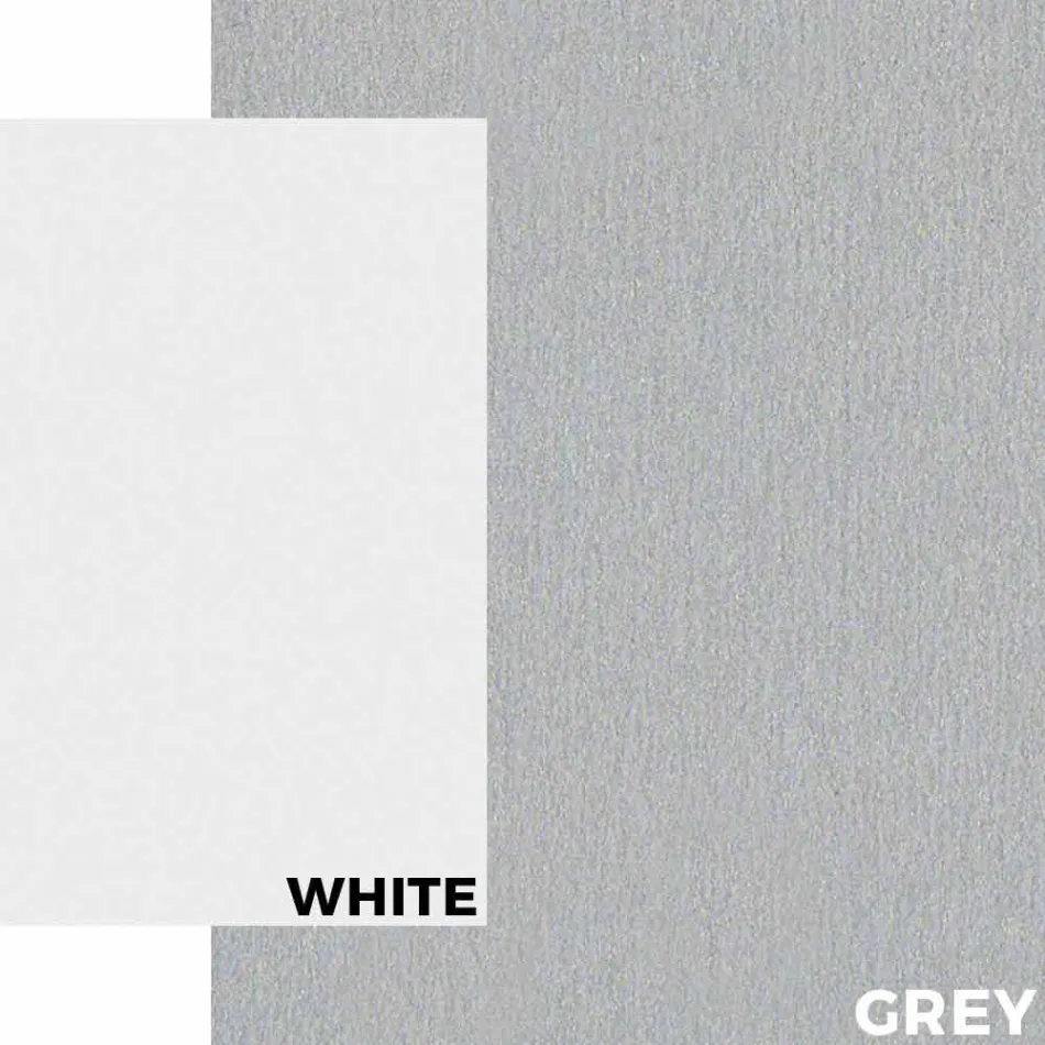 Mesa de jardín de aluminio blanco y diseño moderno laminado - Oceania2 viadurini