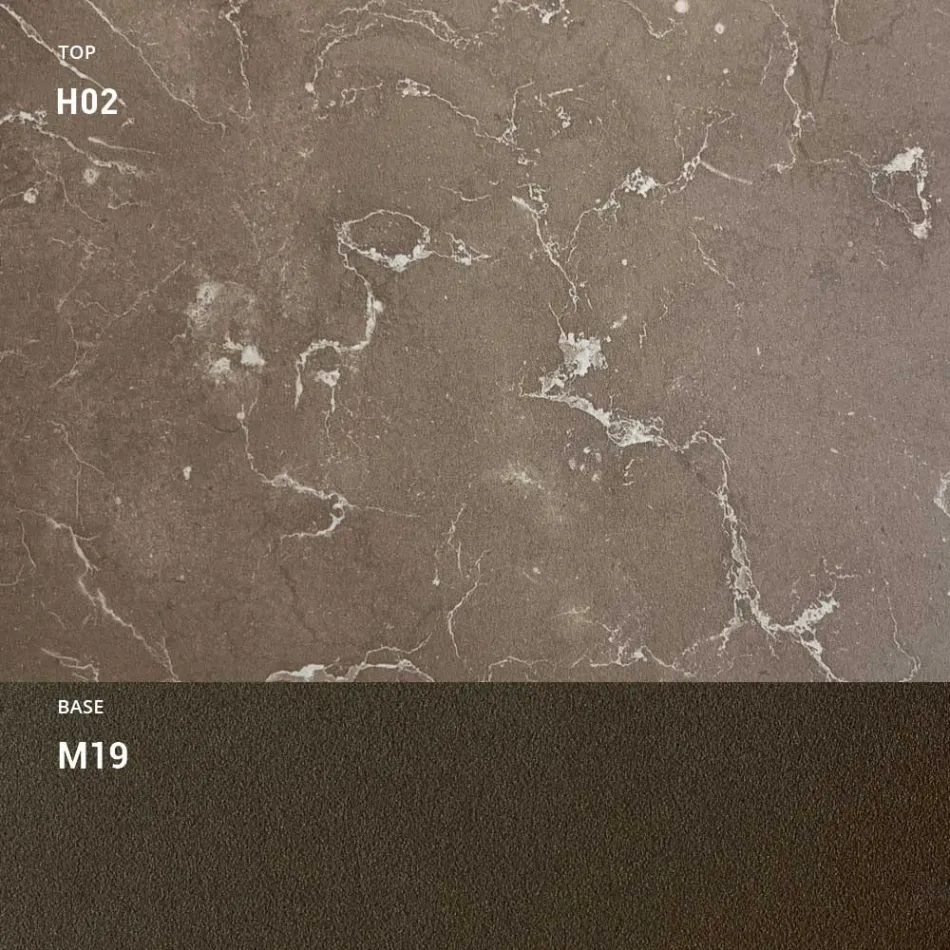 Mesa de jardín HPL con estructura de aluminio Made in Italy - Carl viadurini