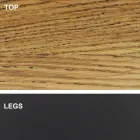 Mesa de comedor Barrel con tapa chapada Made in Italy - Settimmio viadurini