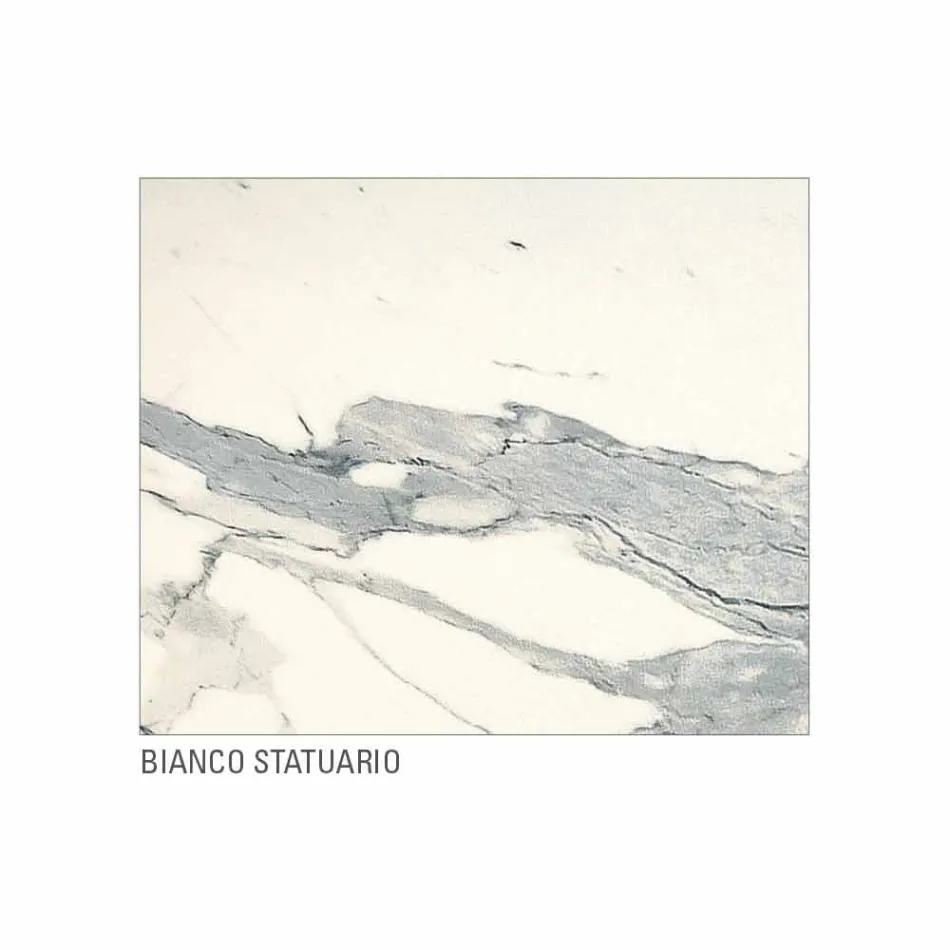 Mesa de comedor Barrel en laminam y mármol sintético Made in Italy - Brontolo viadurini