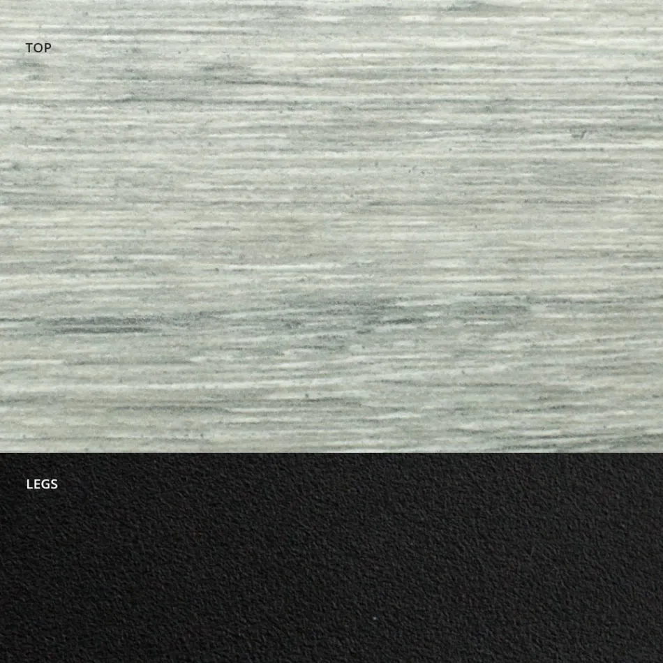 Mesa de comedor en forma de barril en laminado efecto madera Made in Italy - Cave viadurini