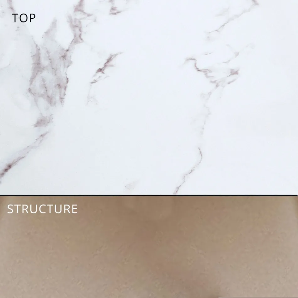 Mesa de Comedor de Exterior Extensible 318 cm en Aluminio y Gres - Filomena viadurini