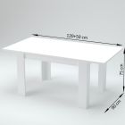 Mesa de Comedor Extensible a 170 cm Diseño en Madera Sostenible - Perro viadurini