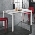 Mesa de comedor de metal extensible a 180 cm Made in Italy - Beatrise