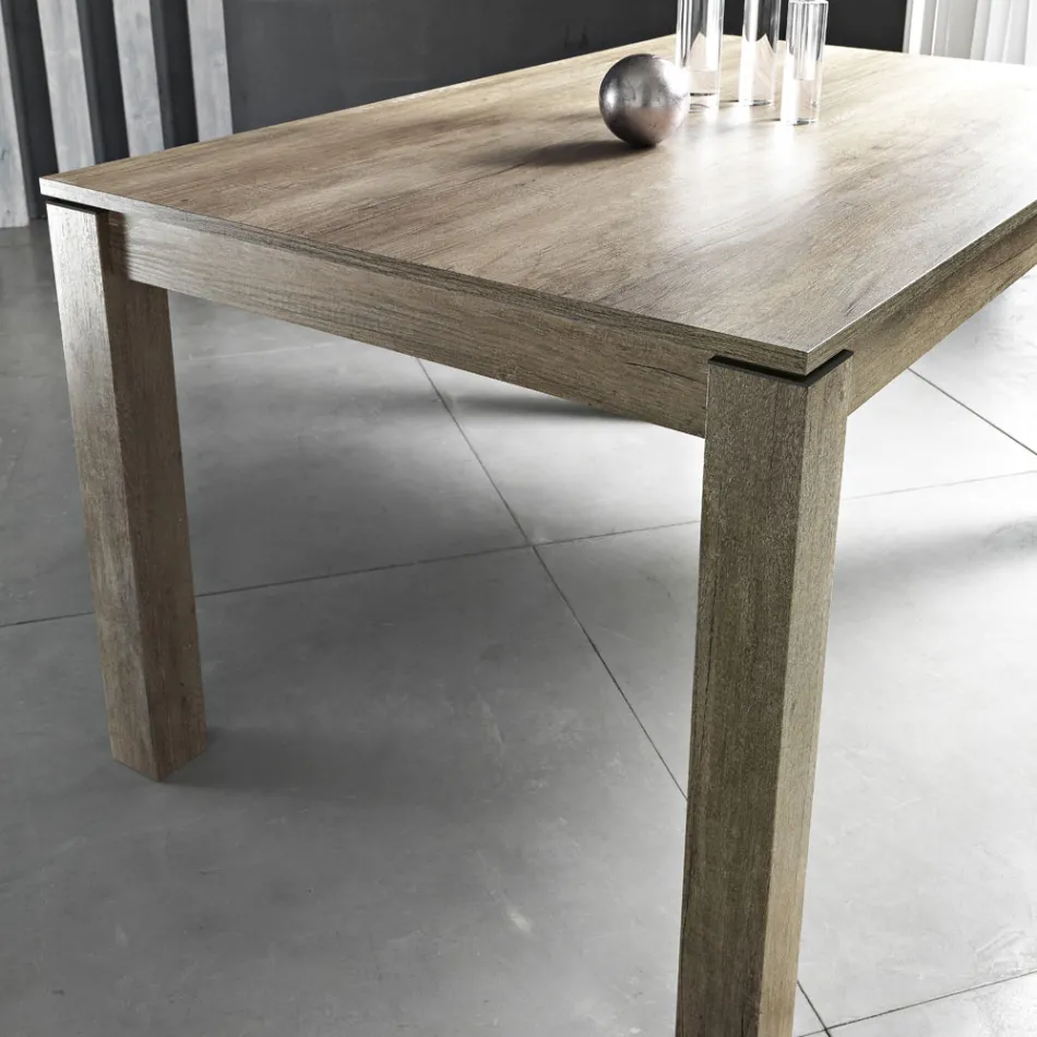 Mesa de Comedor Extensible a 200 cm en Melamina Made in Italy - Denis viadurini