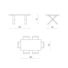 Mesa de Comedor Extensible a 260 cm Moderna Efecto Cemento - Lenova viadurini