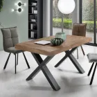 Mesa de Comedor Extensible a 260 cm Efecto Madera Made in Italy - Lenova viadurini