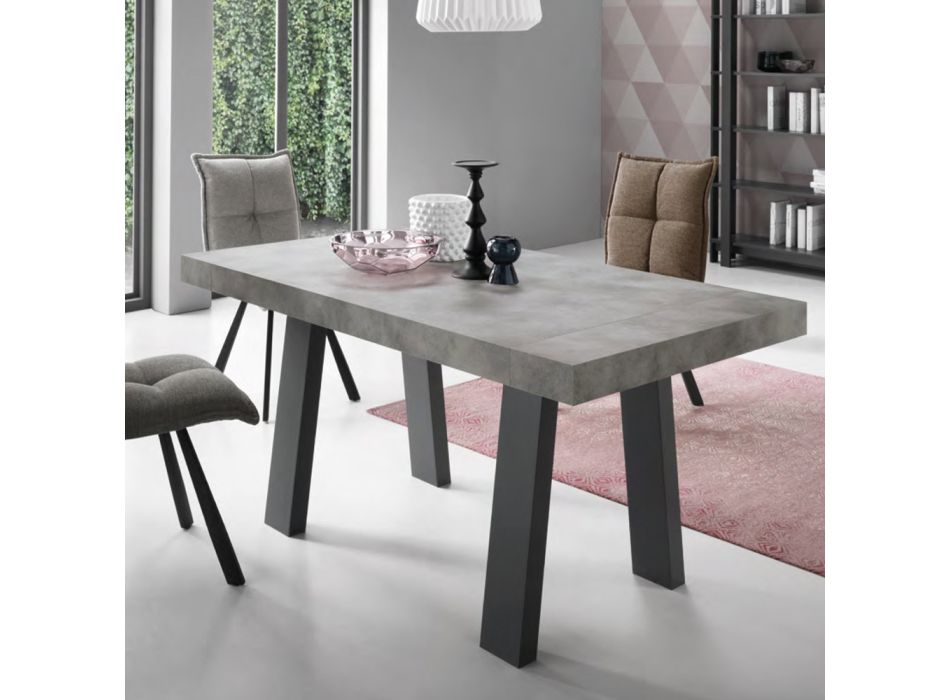 Mesa de comedor extensible hasta 260 cm en laminado de diseño moderno - Tiferno viadurini
