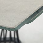 Mesa de comedor extensible a 290 cm en metal y tapa de cerámica - Ricolo viadurini