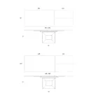 Mesa de Comedor Extensible hasta 298 cm de Cerámica y Metal Made in Italy - Girasol viadurini