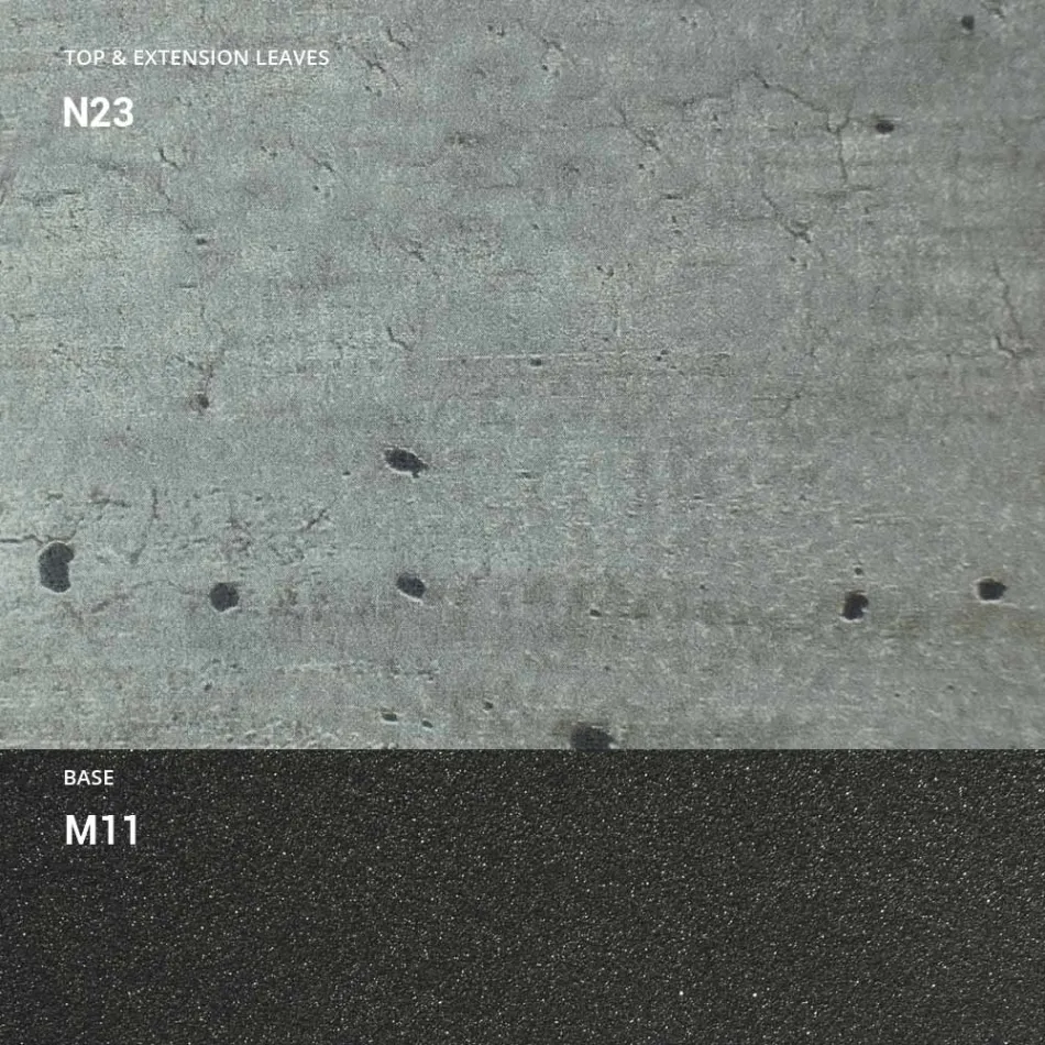 Mesa de Comedor Extensible hasta 298 cm en Melamina Made in Italy - Fedemo viadurini