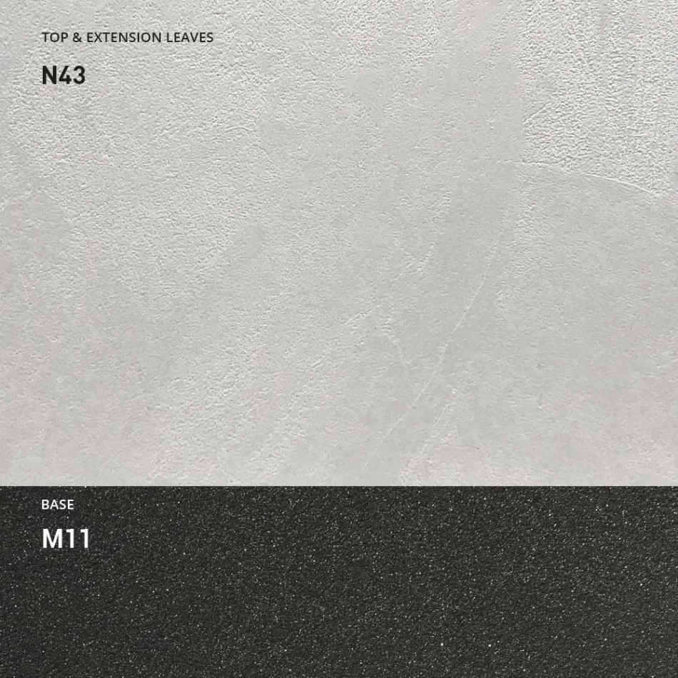 Mesa de Comedor Extensible hasta 298 cm en Melamina Made in Italy - Fedemo viadurini