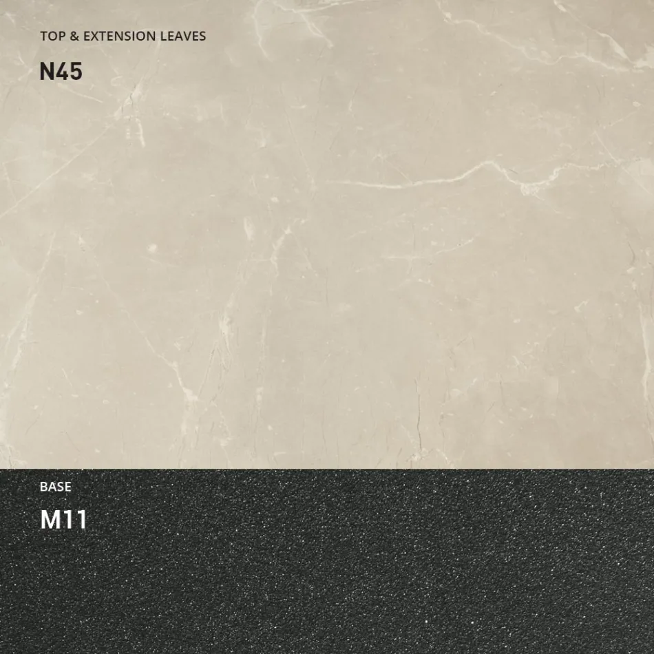 Mesa de Comedor Extensible hasta 298 cm en Melamina Made in Italy - Fedemo viadurini