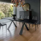 Mesa de Comedor Extensible hasta 298 cm en Melamina Made in Italy - Fedemo viadurini