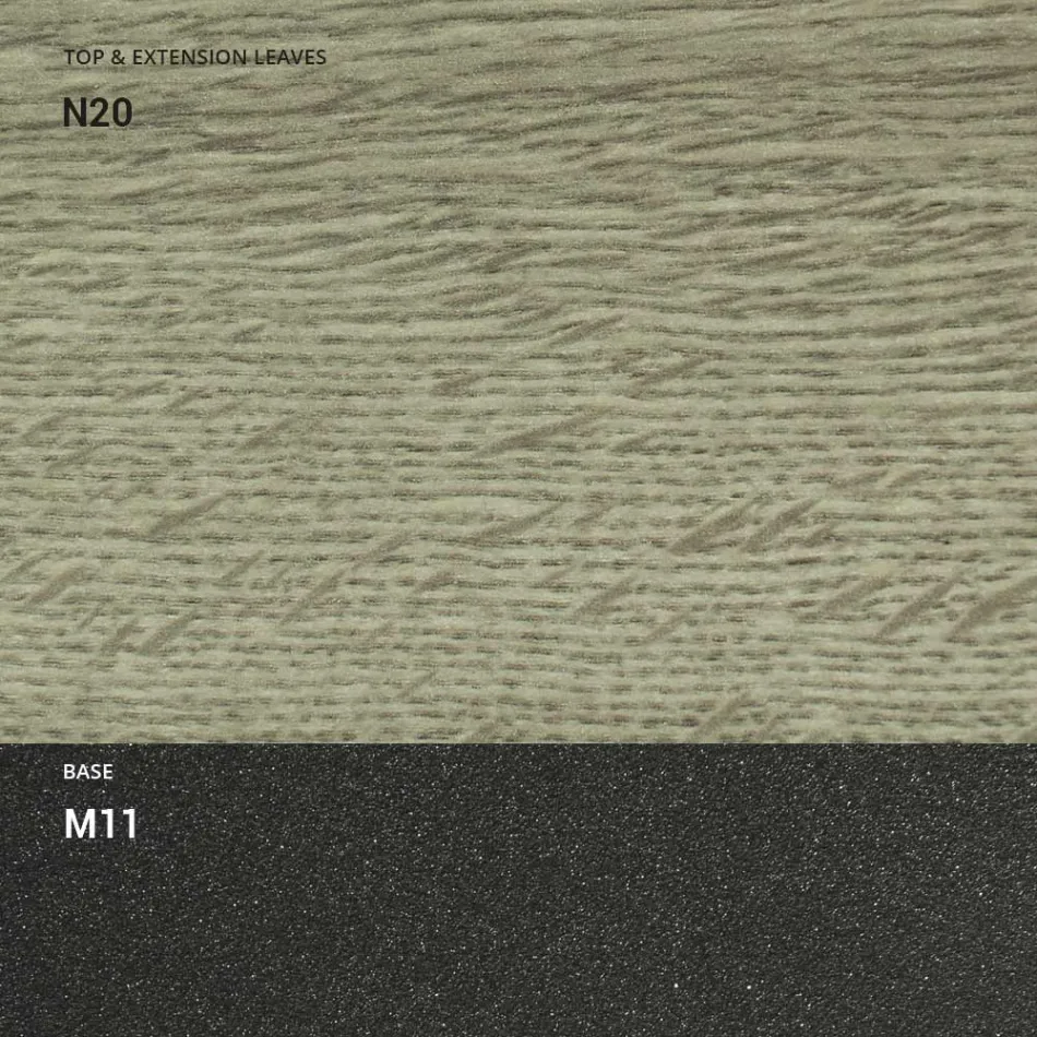 Mesa de Comedor Extensible hasta 298 cm en Melamina Made in Italy - Fedemo viadurini