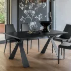 Mesa de Comedor Extensible hasta 298 cm en Melamina Made in Italy - Fedemo viadurini