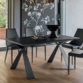 Mesa de Comedor Extensible hasta 298 cm en Melamina Made in Italy - Fedemo