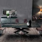 Mesa de comedor extensible hasta 300 cm en Hypermármol Made in Italy - Grotta viadurini