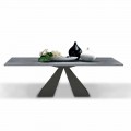 Mesa de comedor extensible hasta 300 cm en laminado HPL Made in Italy - Dalmata