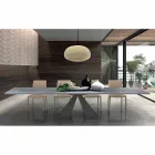 Mesa de comedor extensible hasta 300 cm en laminado HPL Made in Italy - Dalmata viadurini