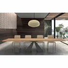 Mesa de comedor extensible hasta 300 cm en laminado HPL Made in Italy - Dalmata viadurini