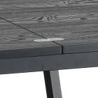 Mesa de comedor plegable extensible en MDF y metal - Arsénico viadurini