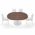 Mesa de comedor extensible hasta 170 cm en laminado Made in Italy - Dólares viadurini
