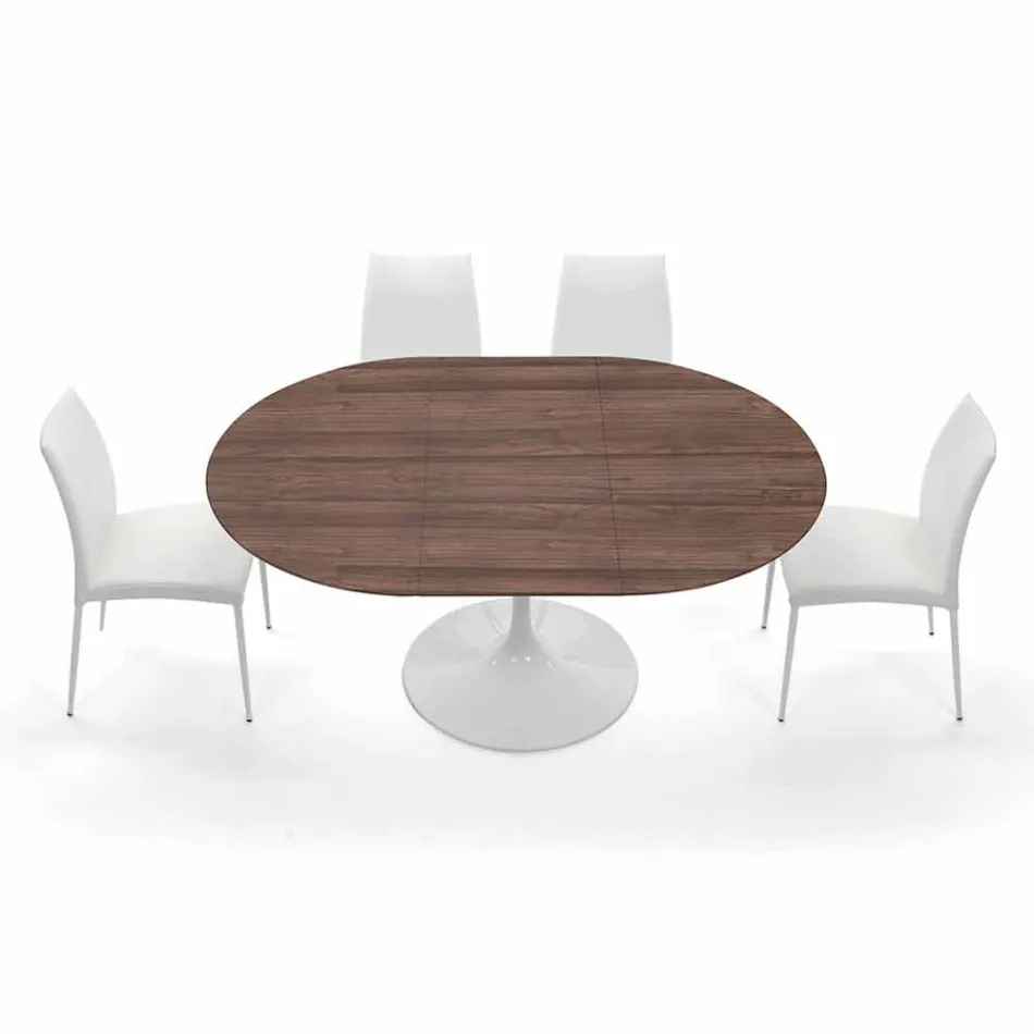 Mesa de comedor extensible hasta 170 cm en laminado Made in Italy - Dólares viadurini