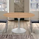 Mesa de comedor extensible hasta 170 cm en laminado Made in Italy - Dólares viadurini