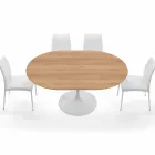 Mesa de comedor extensible hasta 170 cm en laminado Made in Italy - Dólares viadurini