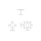 Mesa de Comedor Extensible hasta 170 cm en Laminado Made in Italy - Dollars viadurini