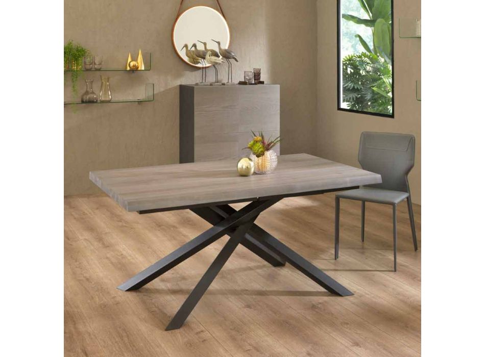 Mesa de comedor extensible hasta 240 cm en madera Made in Italy - Xino viadurini